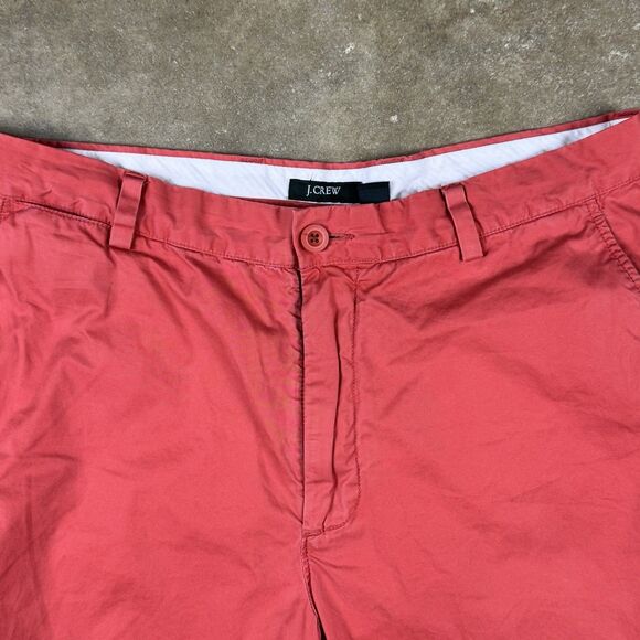 J. Crew Men’s Chino Pants 33x32.5 Red Cotton Straight Leg Casual Trousers - Picture 3 of 8